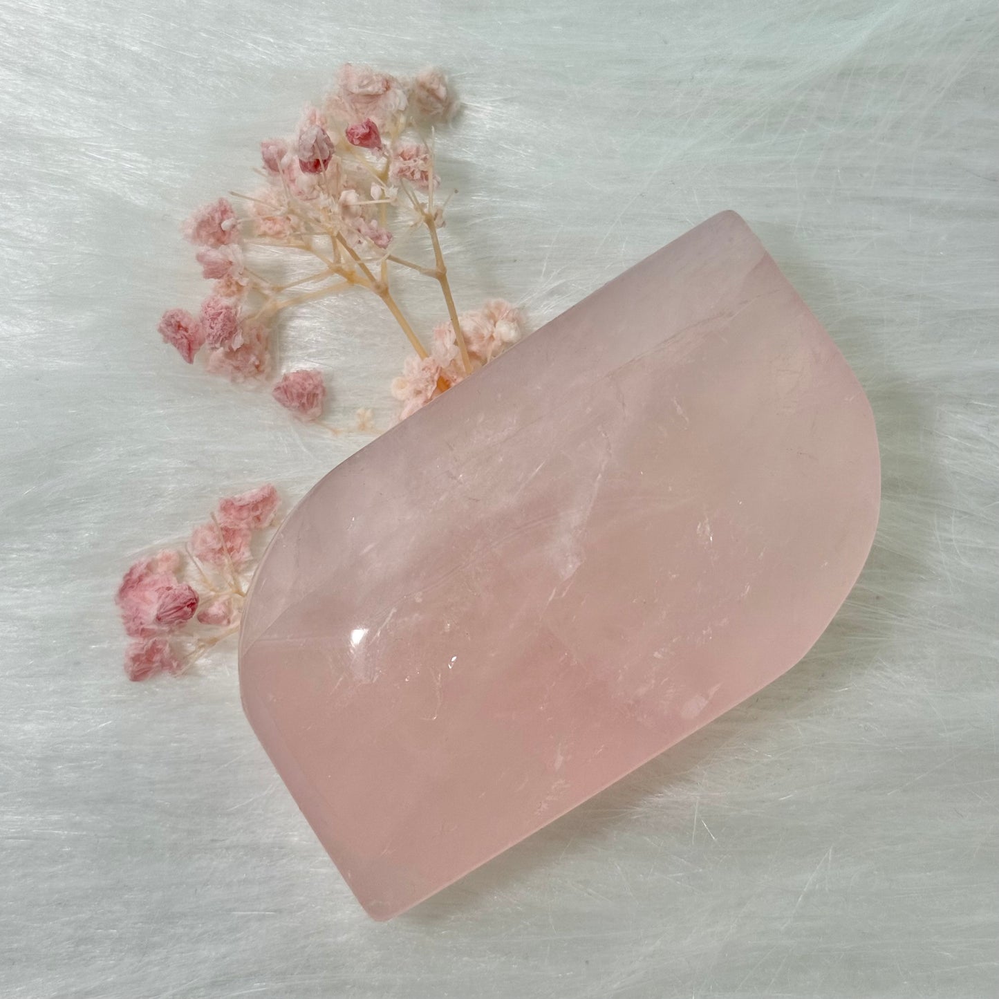 Rose Quartz Palm Stone RQPS2