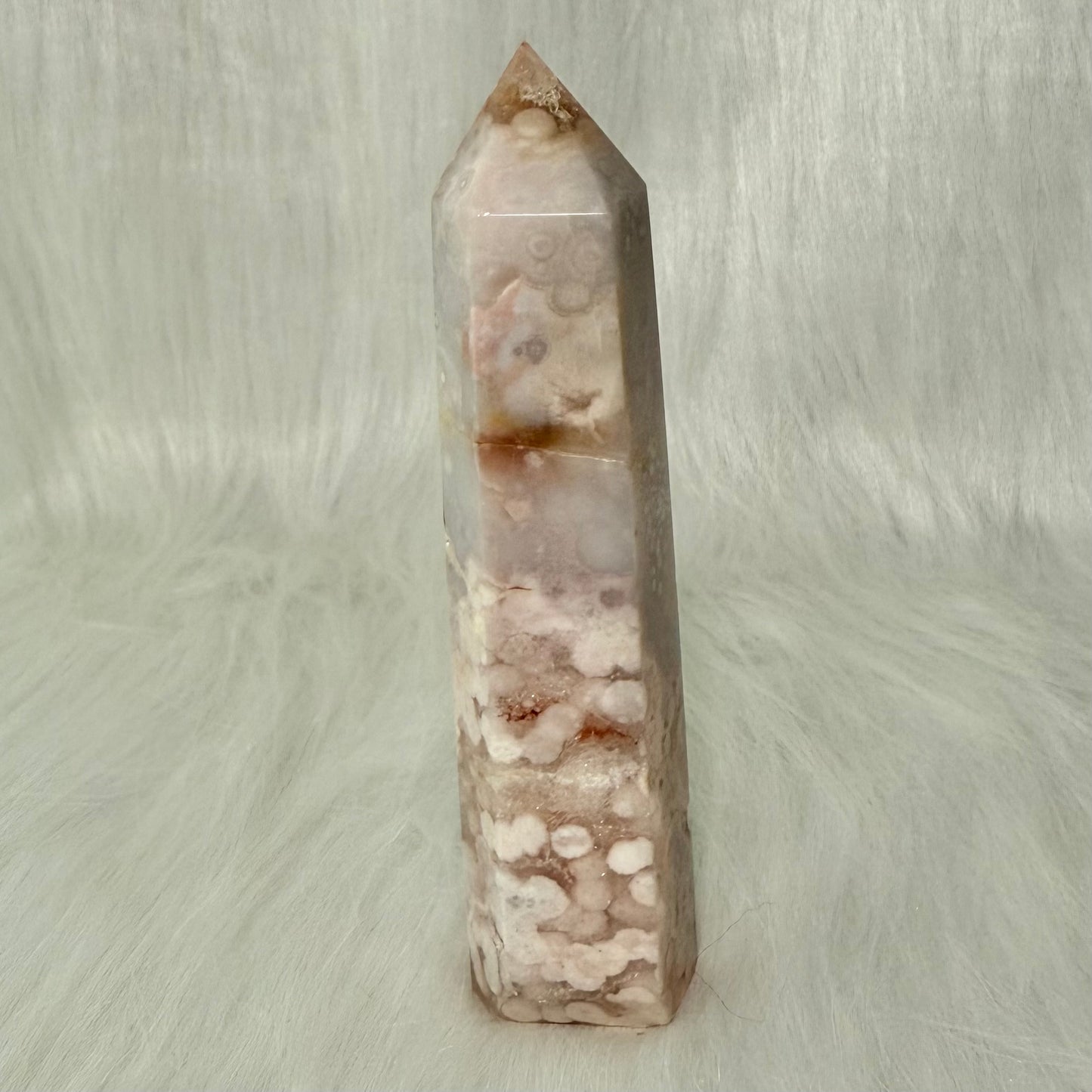 Amethyst Flower Agate Point PFA5