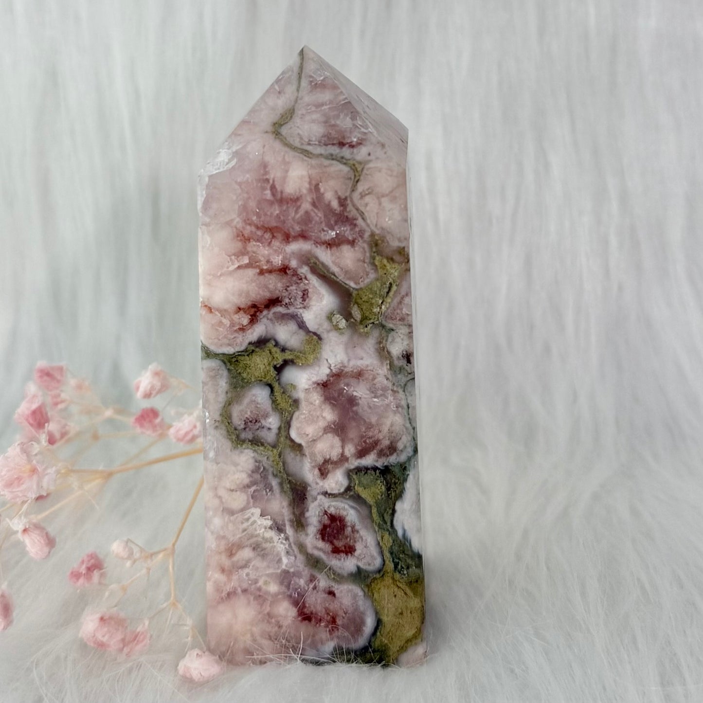 Amethyst Flower Agate Tower FAA2