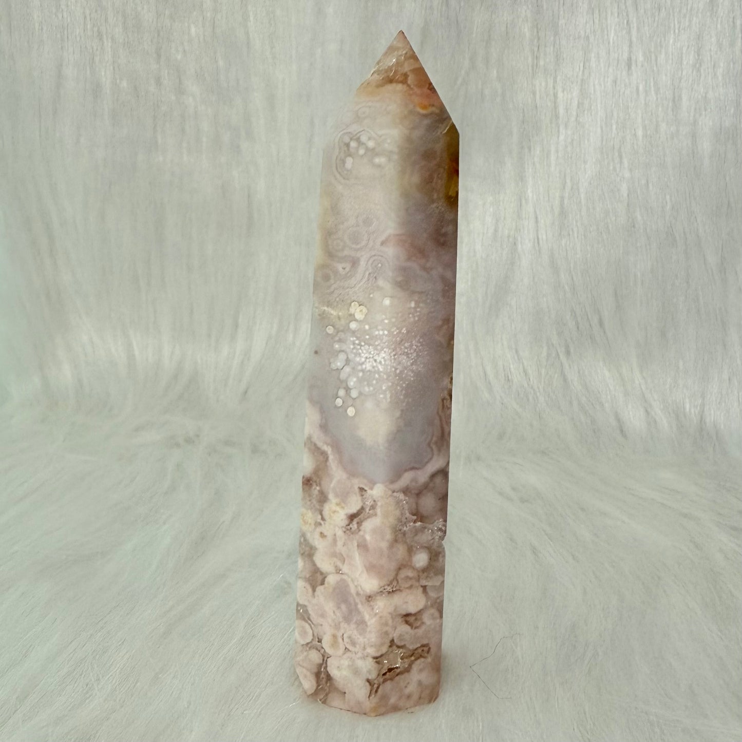 Amethyst Flower Agate Point PFA5