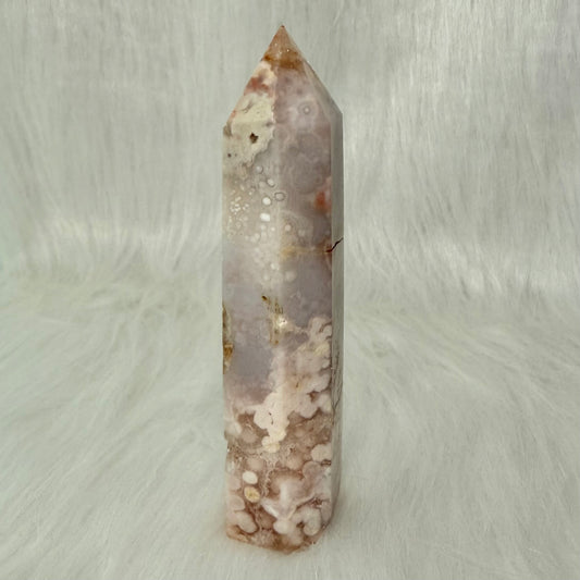 Amethyst Flower Agate Point PFA5