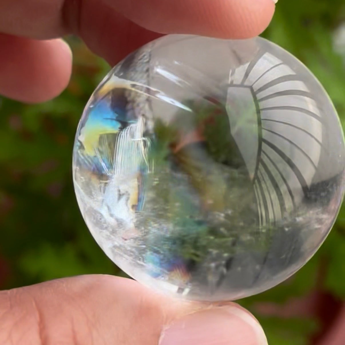 Clear Quartz Rainbow Sphere CQS8