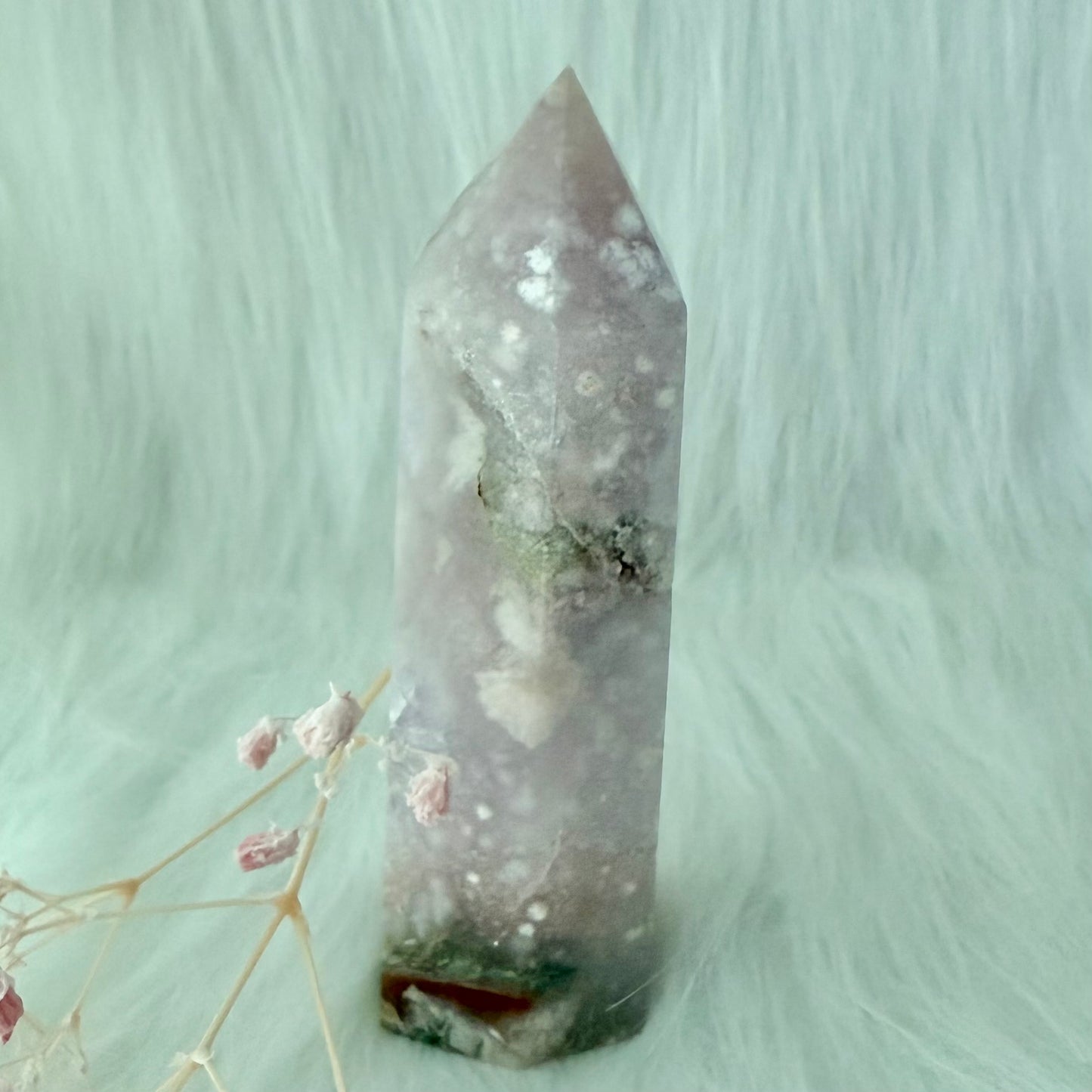 Amethyst Flower Agate Tower AFA4