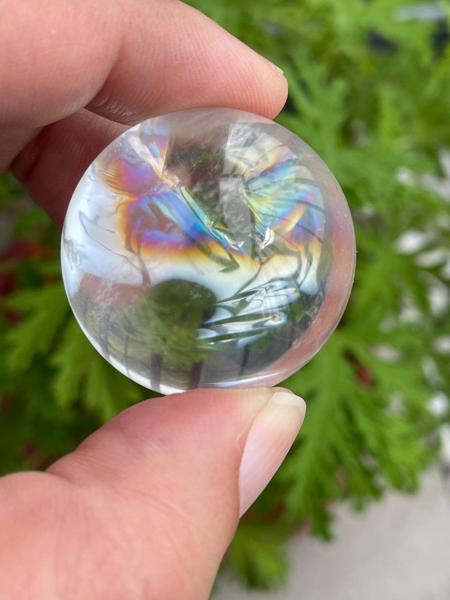 Clear Quartz Rainbow Sphere CQS8