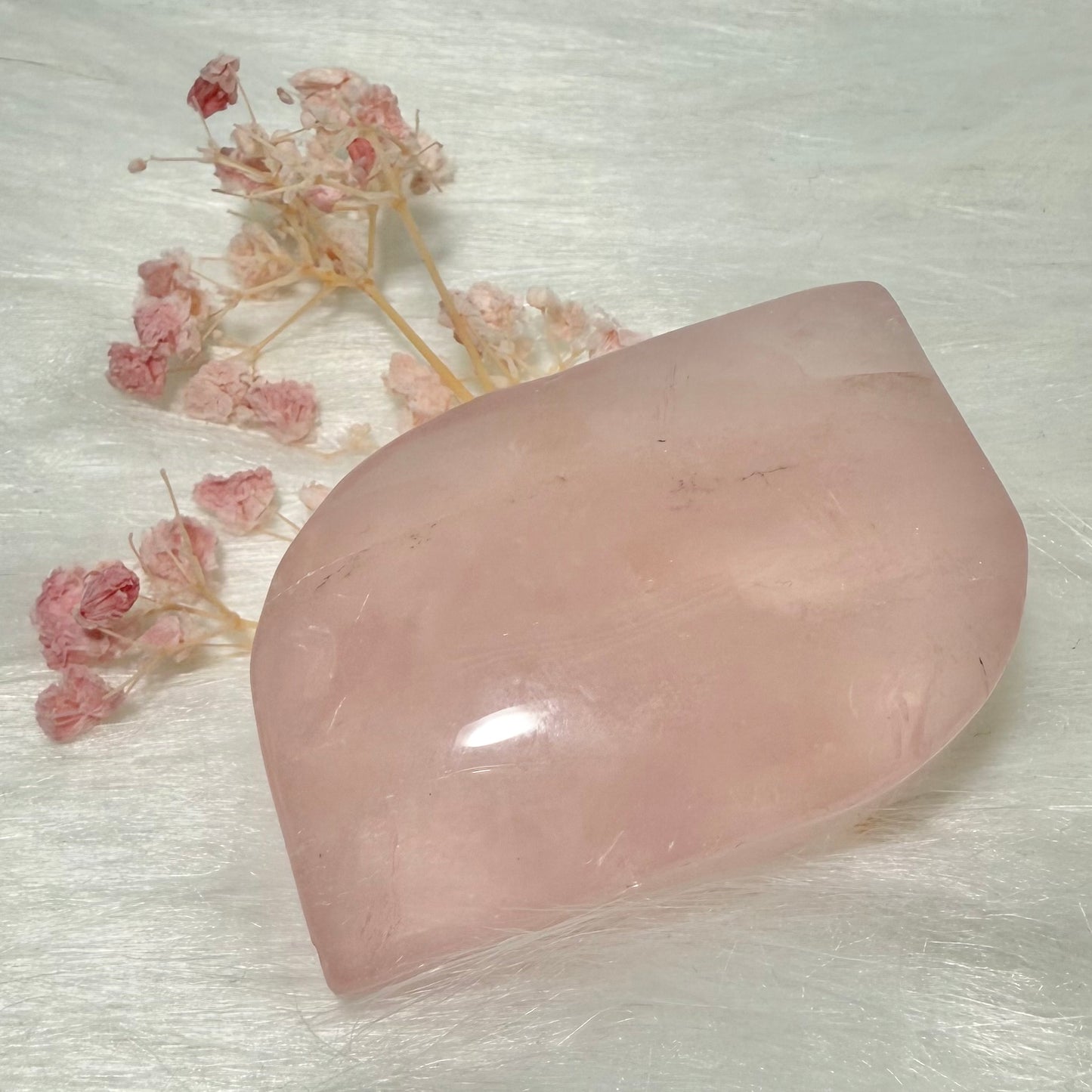 Rose Quartz Palm Stone RQPS1