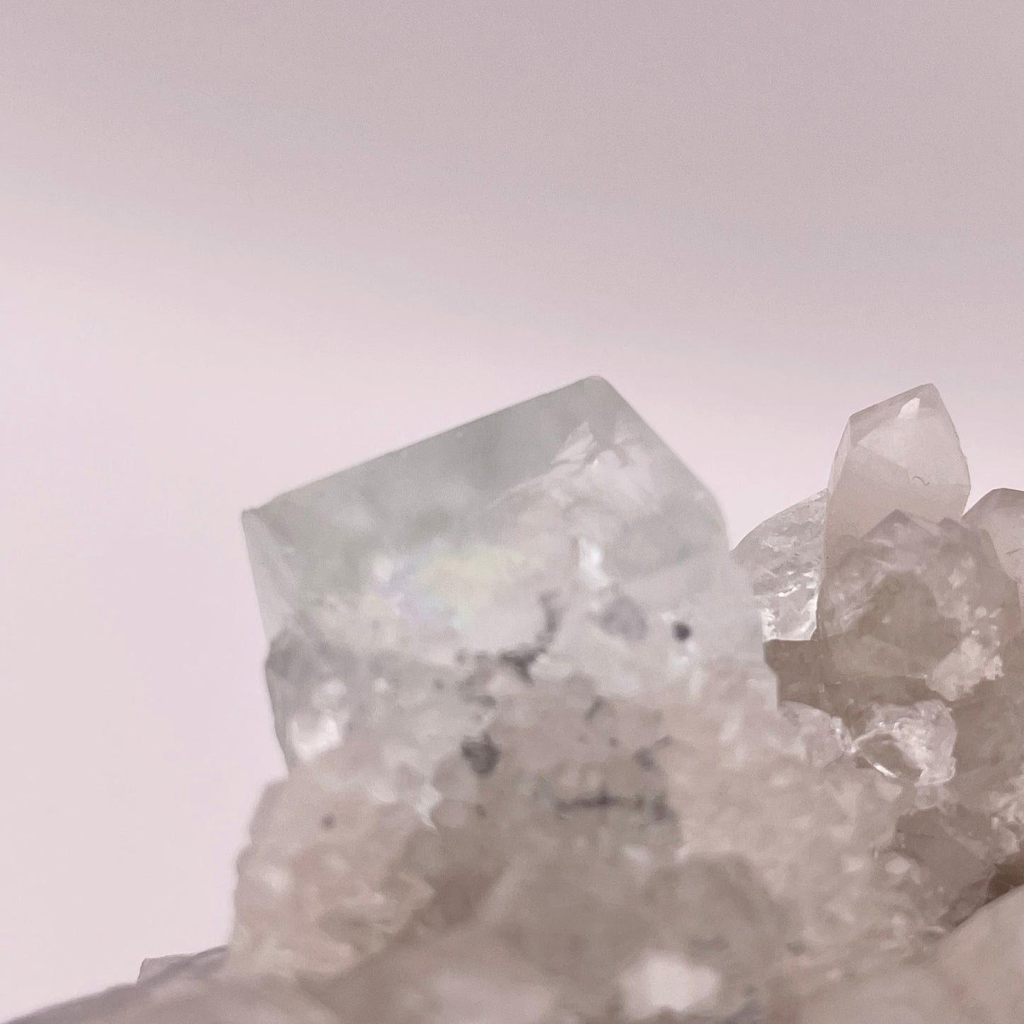 Fluorite On Quartz Specimen FLA5