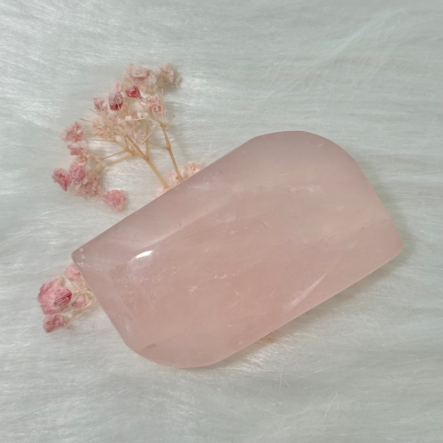 Rose Quartz Palm Stone RQPS2