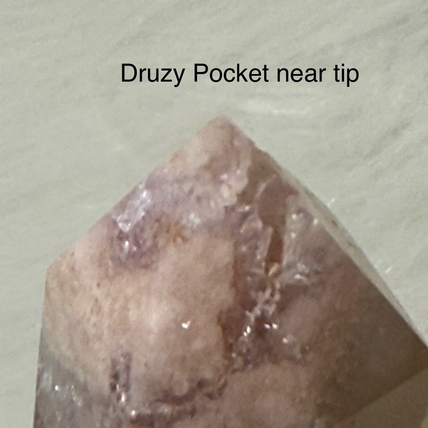 Amethyst Flower Agate Tower with Druzy Pockets PFA2