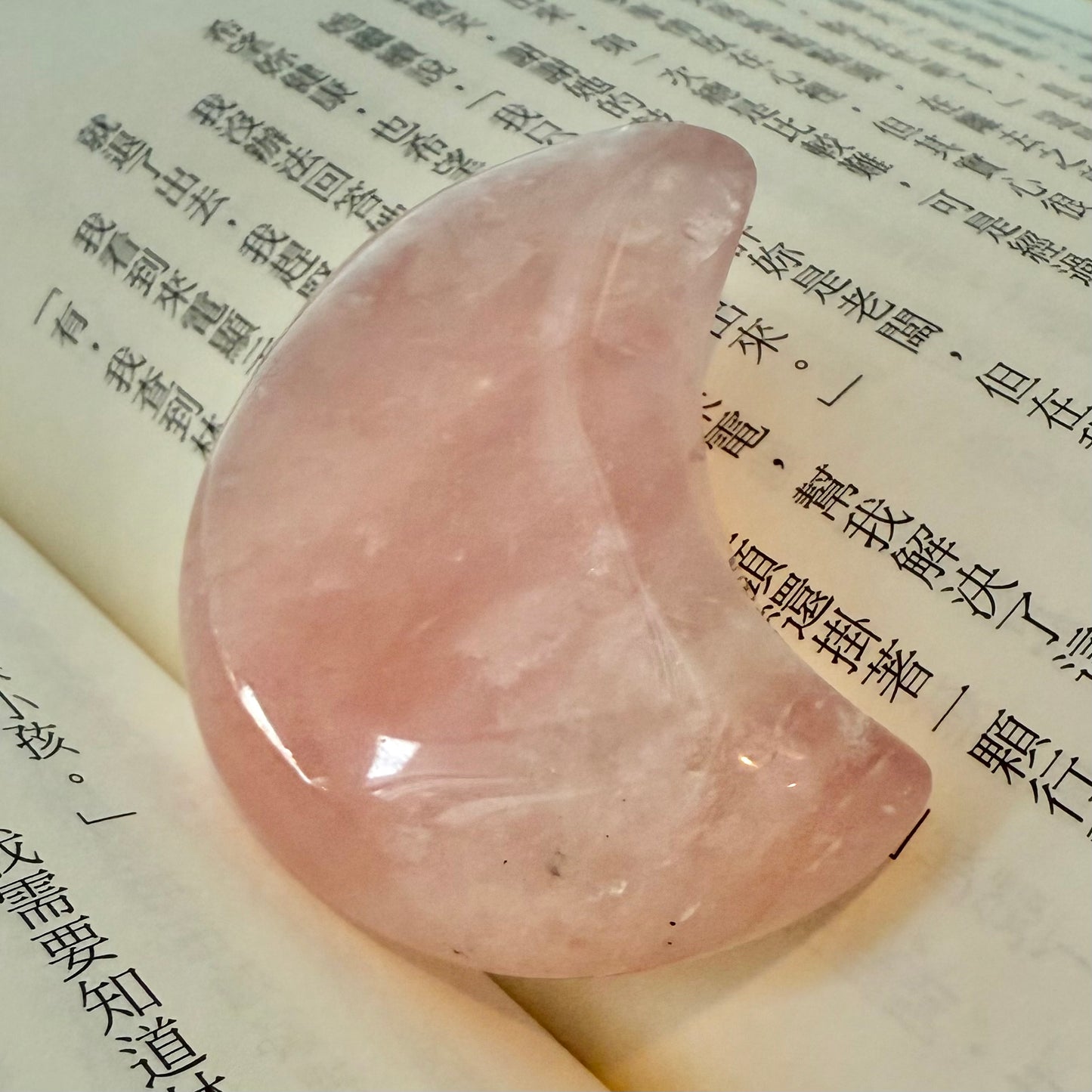 Rose Quartz Moon RM2