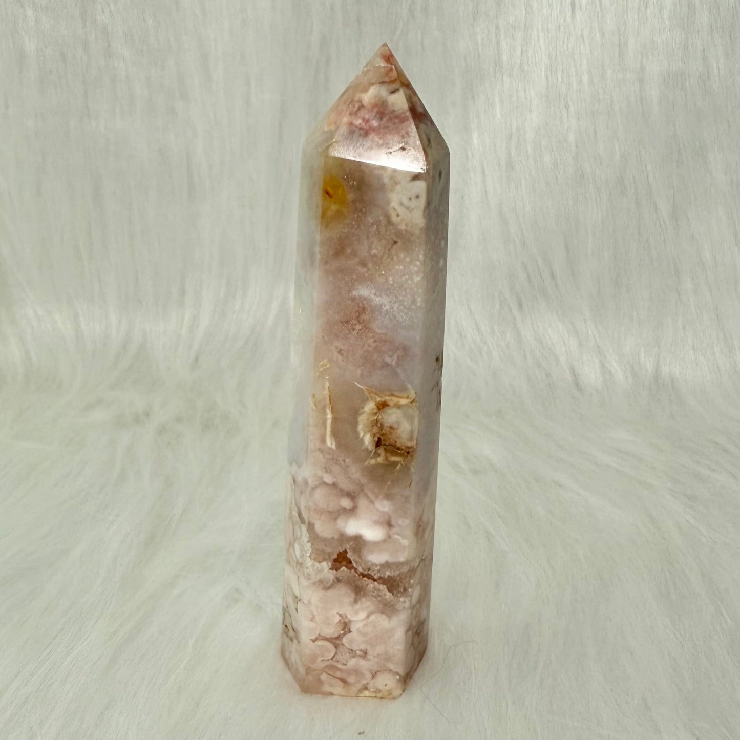Amethyst Flower Agate Point PFA5