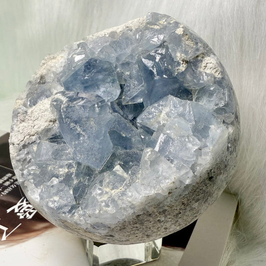 Celestite Geode Sphere CLS12