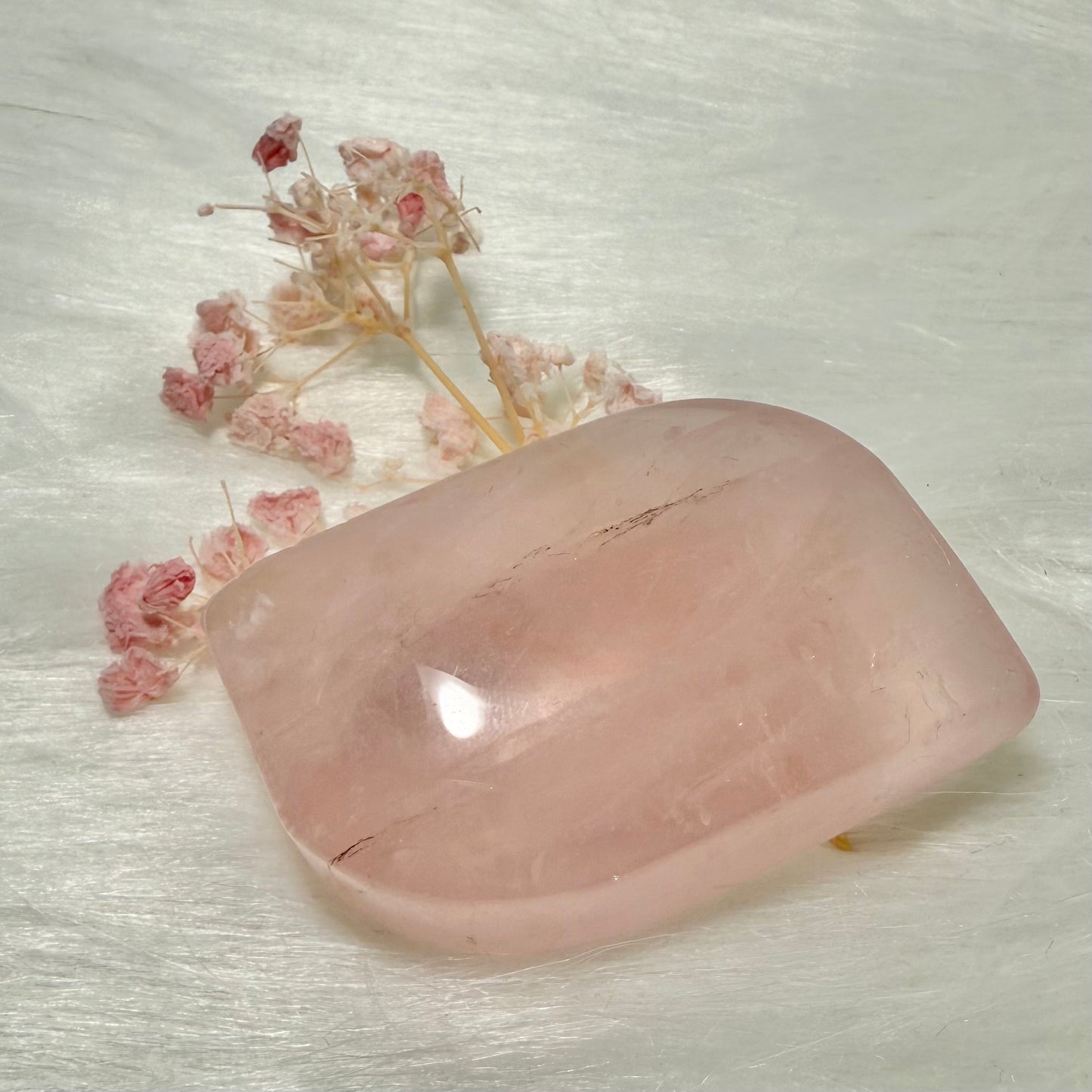 Rose Quartz Palm Stone RQPS1