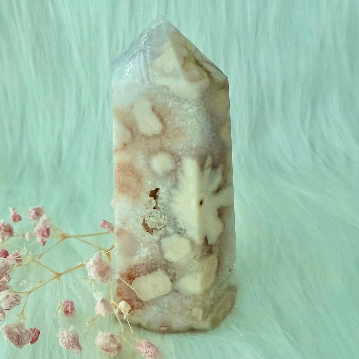 Amethyst Flower Agate Tower PFAA2