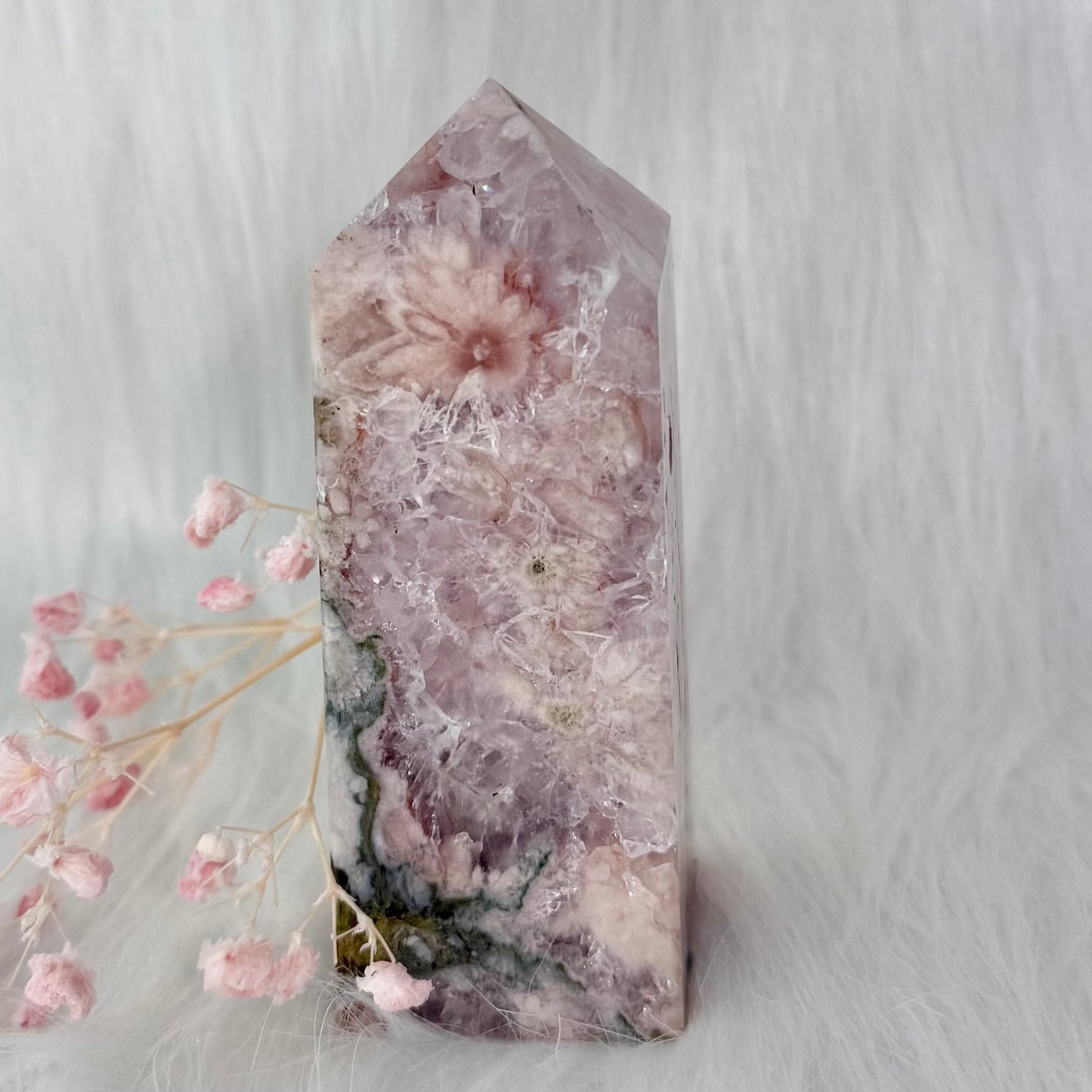 Amethyst Flower Agate Tower FAA2