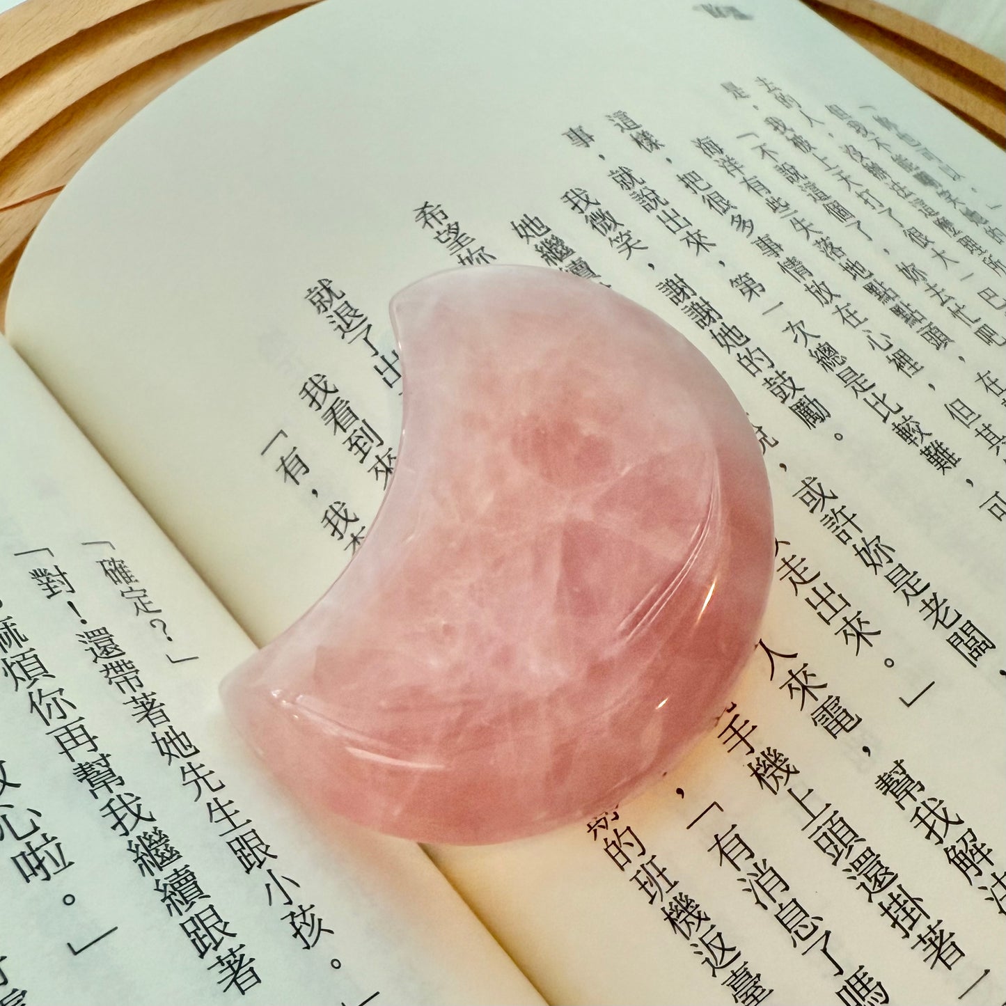 Rose Quartz Moon RM1