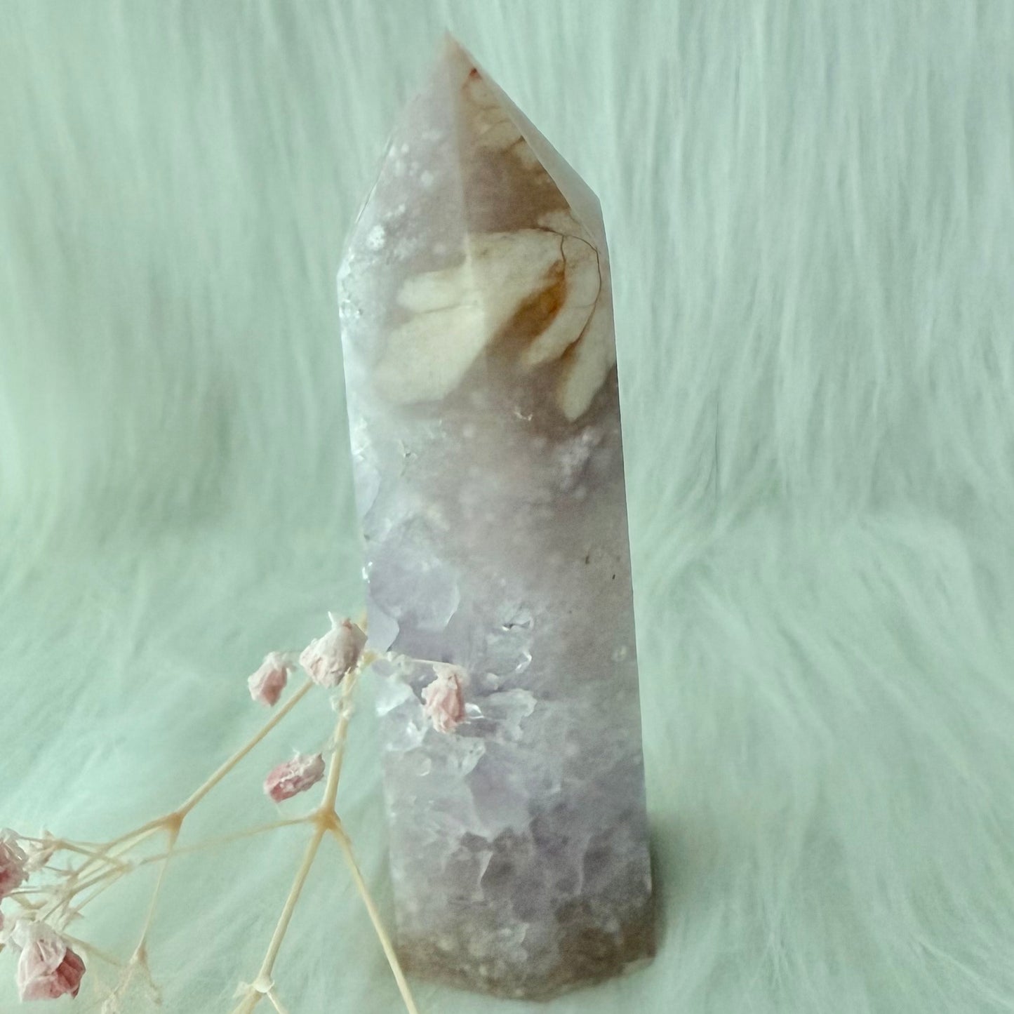 Amethyst Flower Agate Tower AFA4