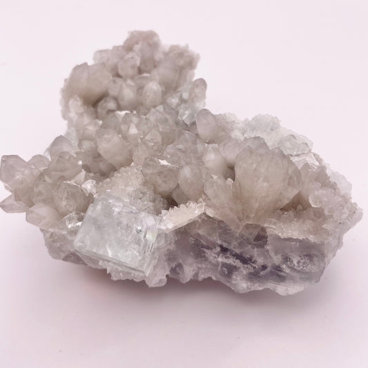 Fluorite On Quartz Specimen FLA5