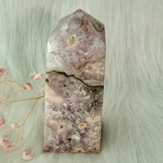 Amethyst Flower Agate Tower FAA2